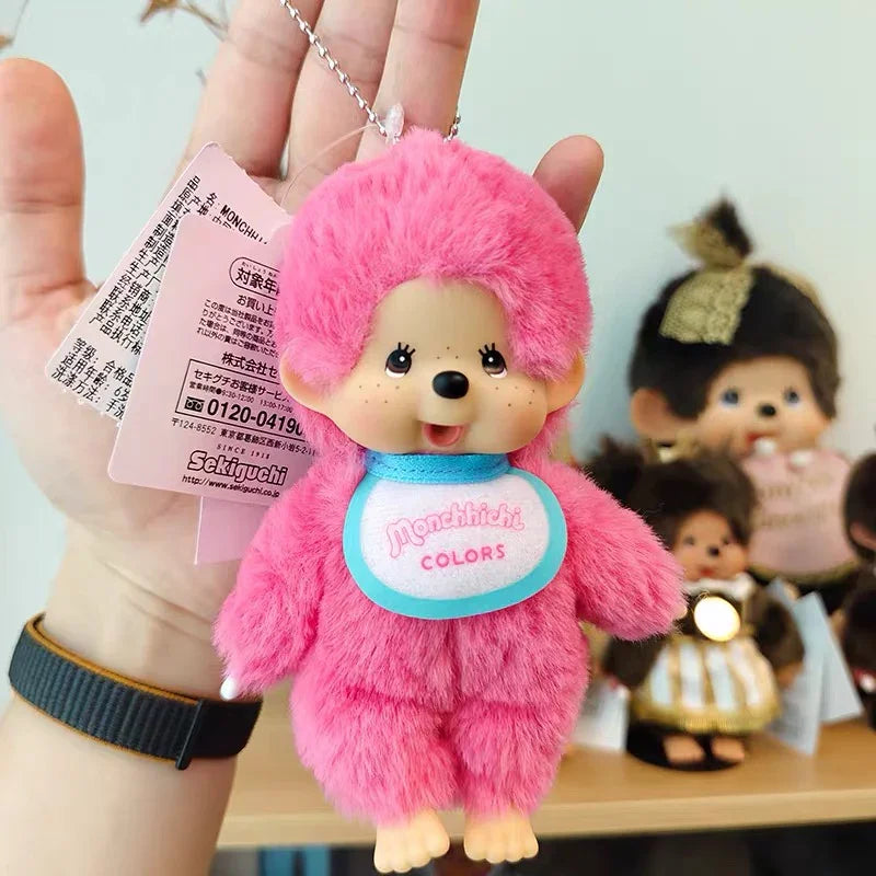 Monchhichi Colors Plush Keychain