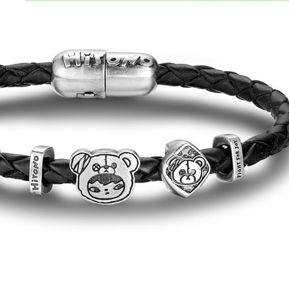 HIRONO Fight for Joy Series Leather Cord Bracelet