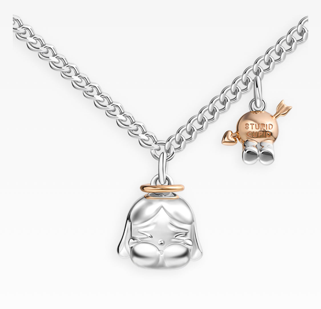 Crybaby Crying for Love Silver Neckace