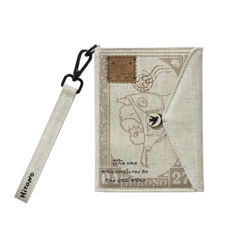 HIRONO Man in the Mist Fabric Passport Holder