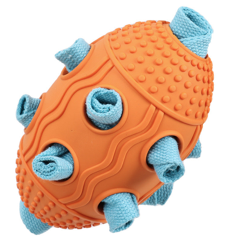 Snuffle Rugby Slow Feeder Dog Interactive Toy