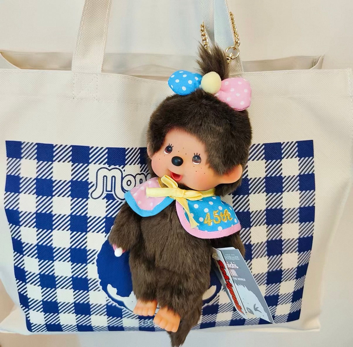 Monchhichi 45th Anniversary 20 cm Plush Pendant