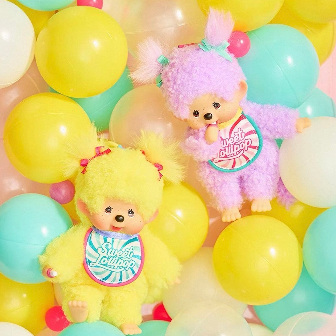 Monchhichi Sweet Lollipop 6" Keychain Plush (15cm) – Limited Edition