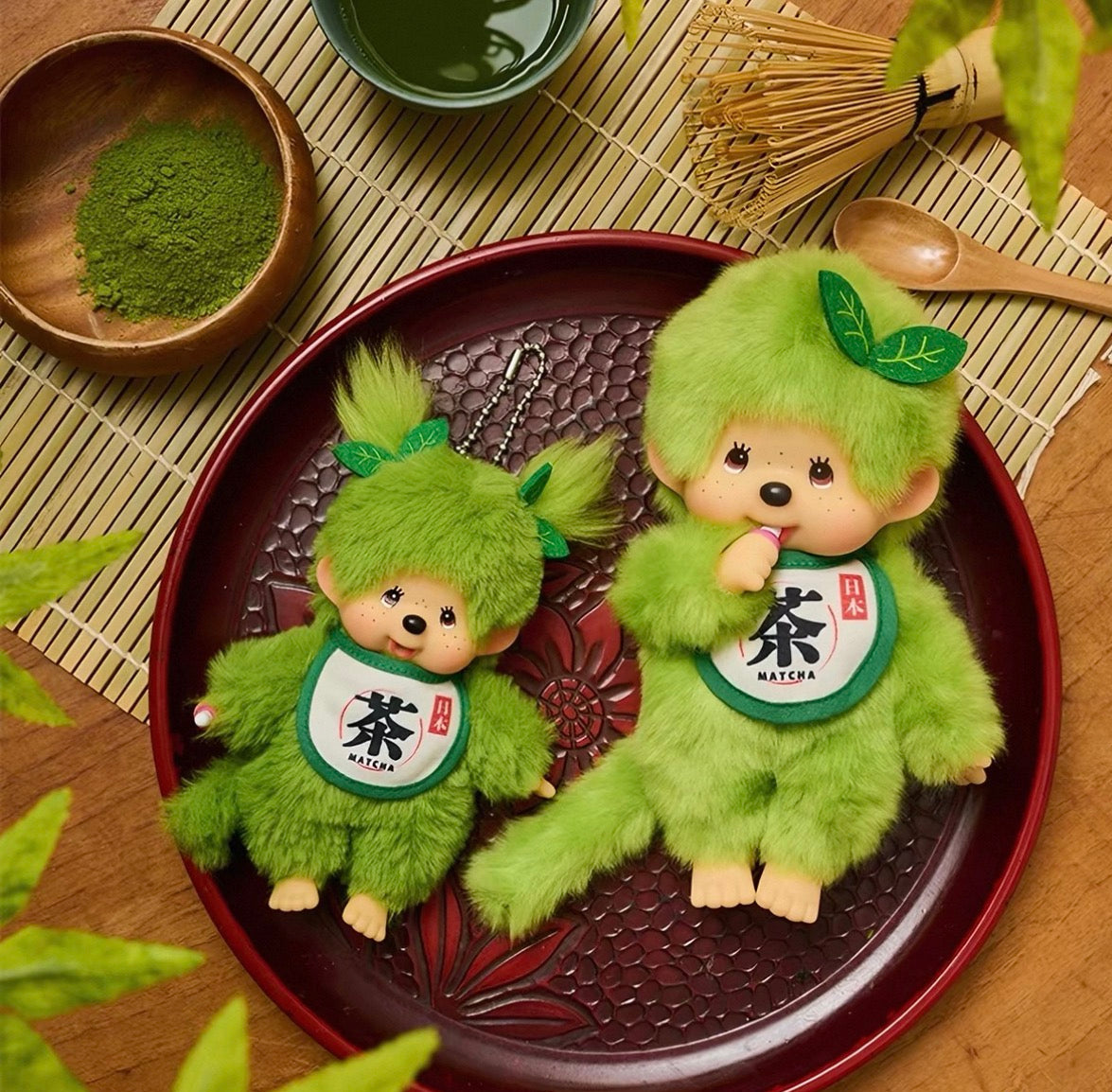 Sekiguchi Monchhichi Matcha Plush & Keychain Collection