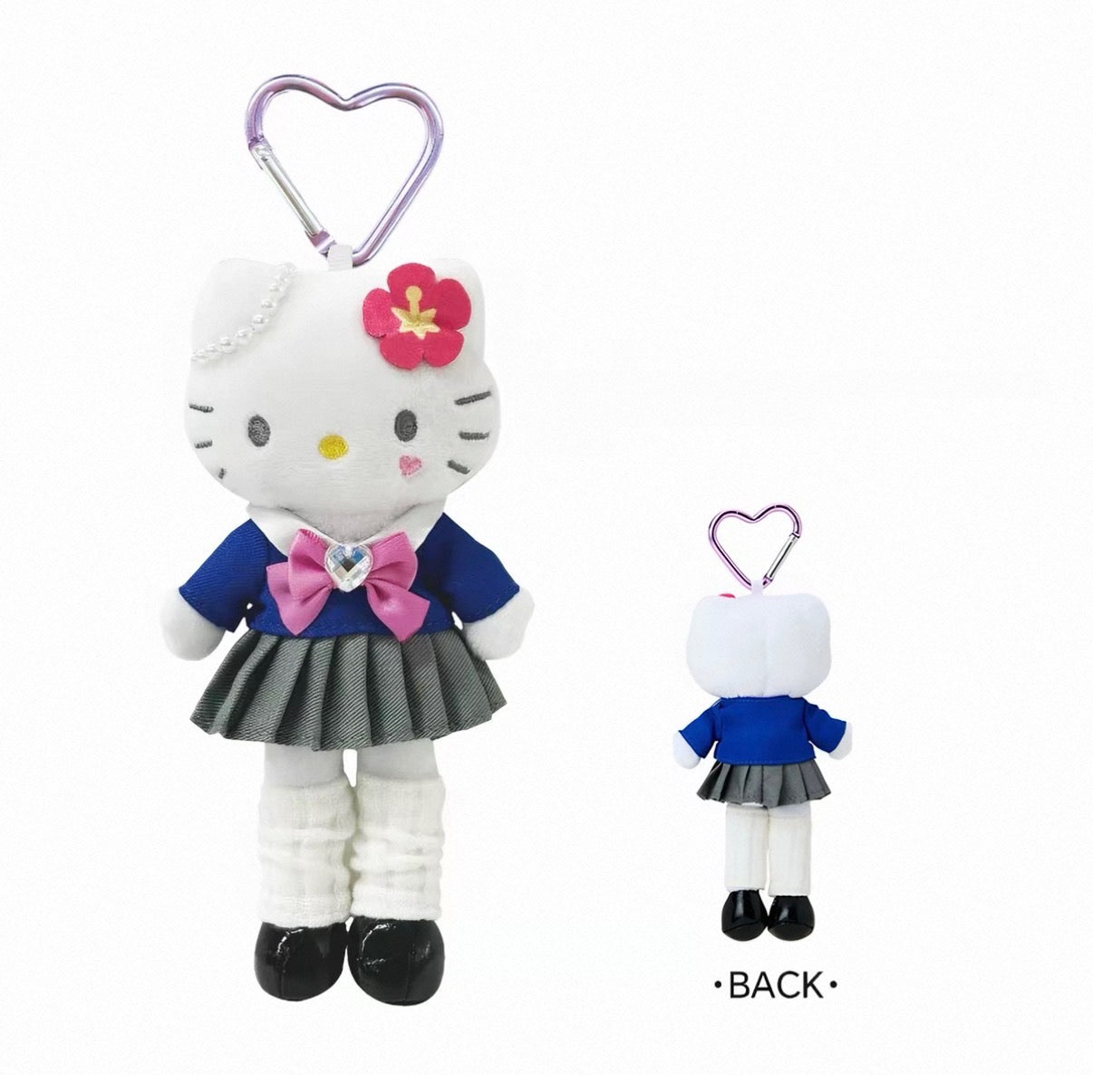 Sanrio Long Legs Hello Kitty Kogal Uniform Style Up Plush Keychain