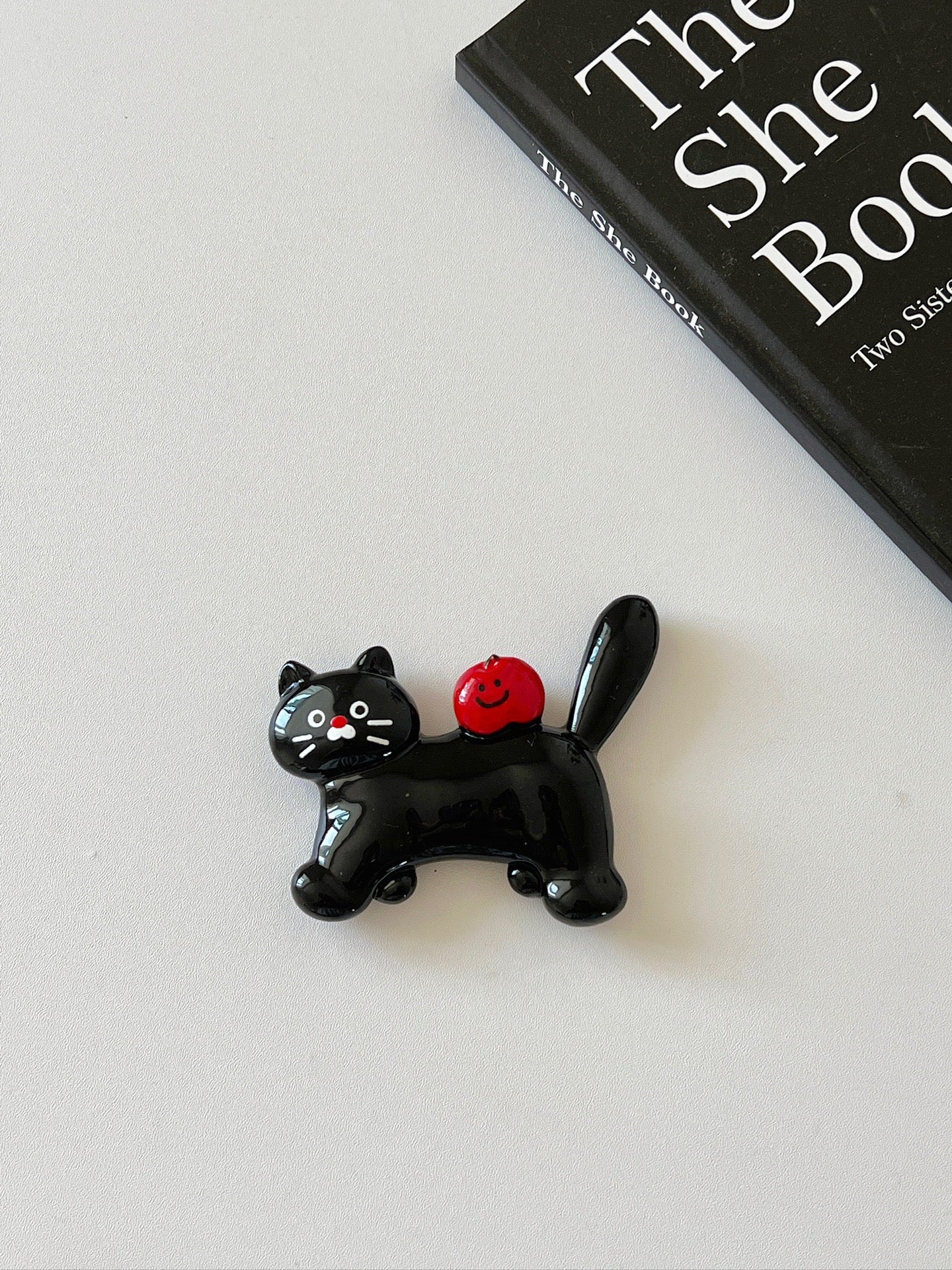 Dachshund and Black Cat Handmade Fridge Magnets