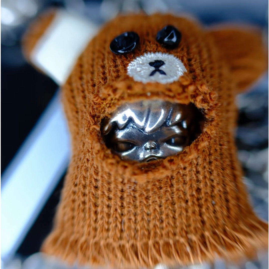 Hirono Stuffed Bear Pendant Necklace