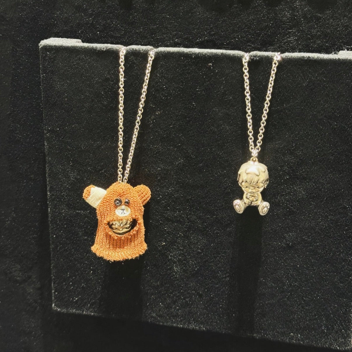 Hirono Stuffed Bear Pendant Necklace