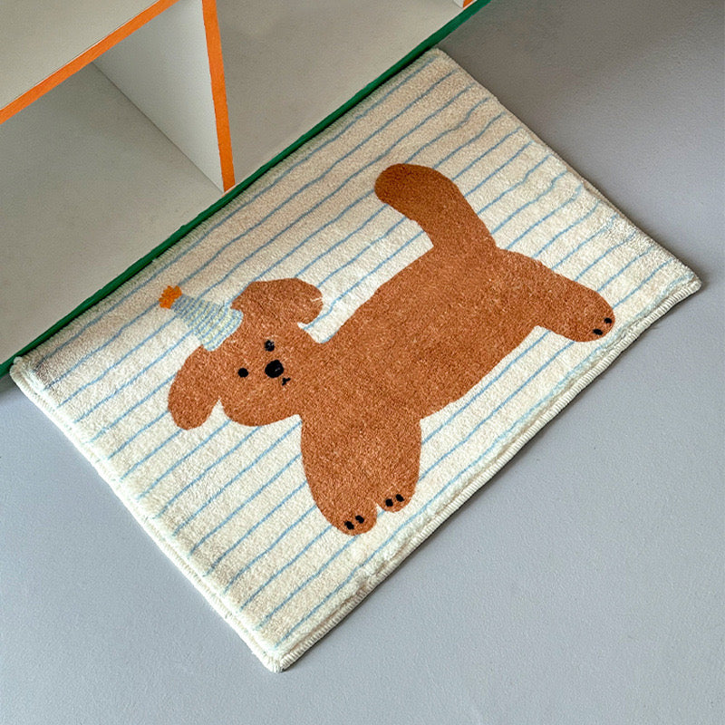 Baby Skin Friendly Dog Patterned Carpets