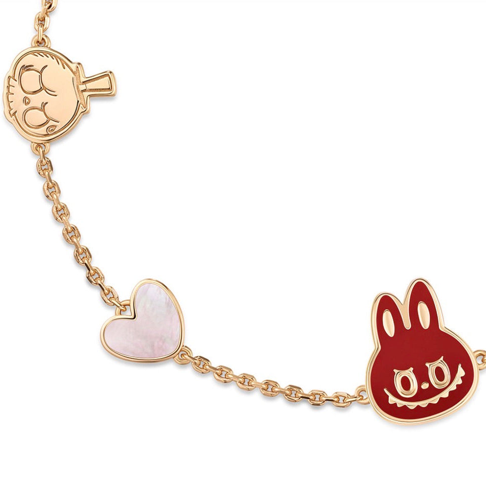POPOP LOVE CHAPTER Series LABUBU & TYCOCO Gemstone Bracelet
