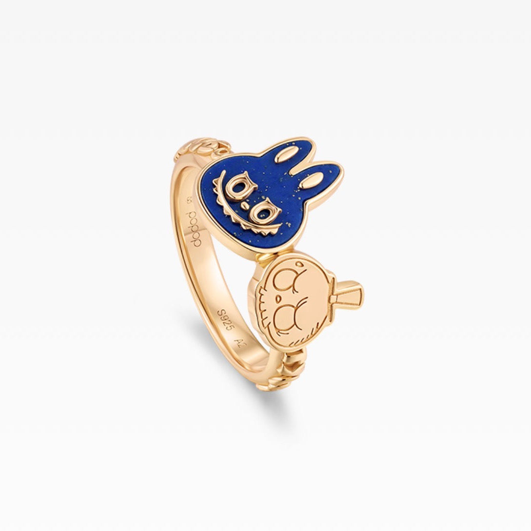 POPOP LOVE CHAPTER Series LABUBU &TYCOCO Gemstone Ring (Pre-order)