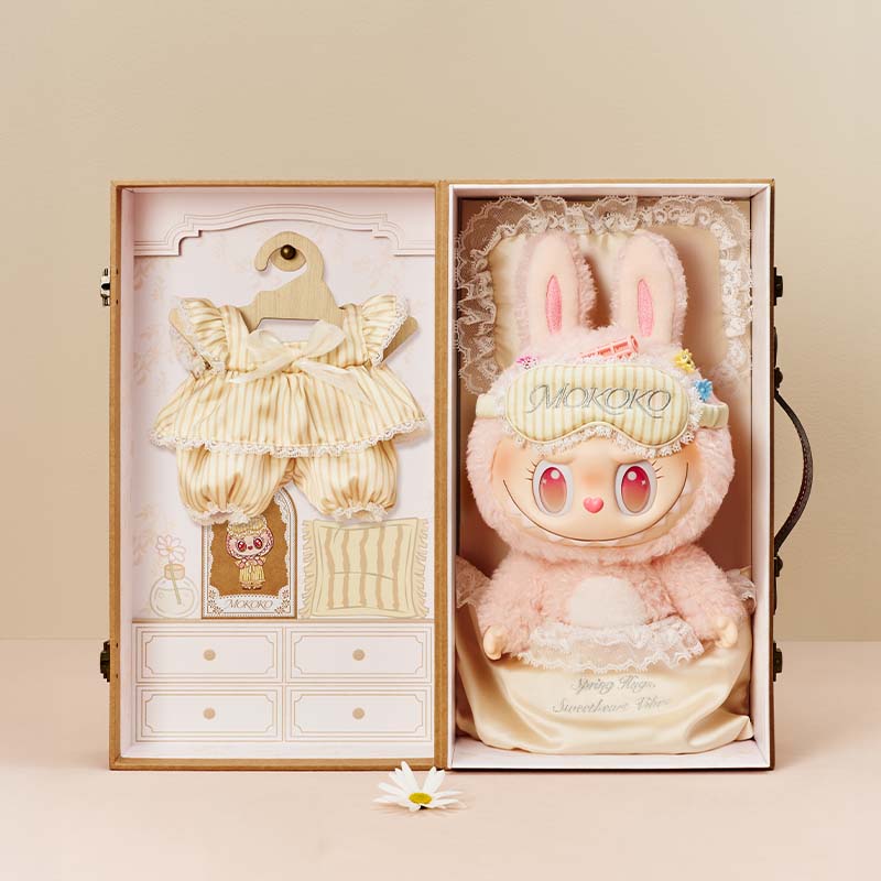 Mokoko Wake Up Spring Series Vinyl Face Plush Doll Gift Box