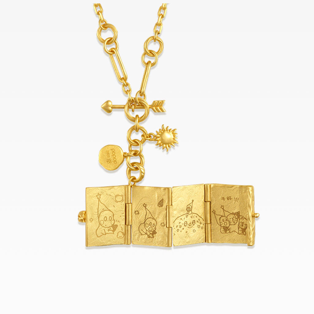 Twinkle Twinkle Fortune Storybook Necklace