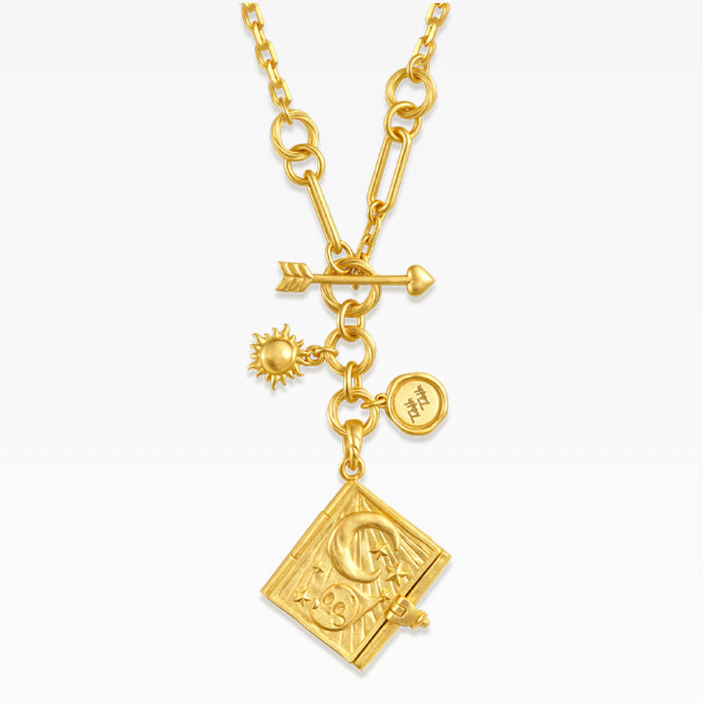 Twinkle Twinkle Fortune Storybook Necklace