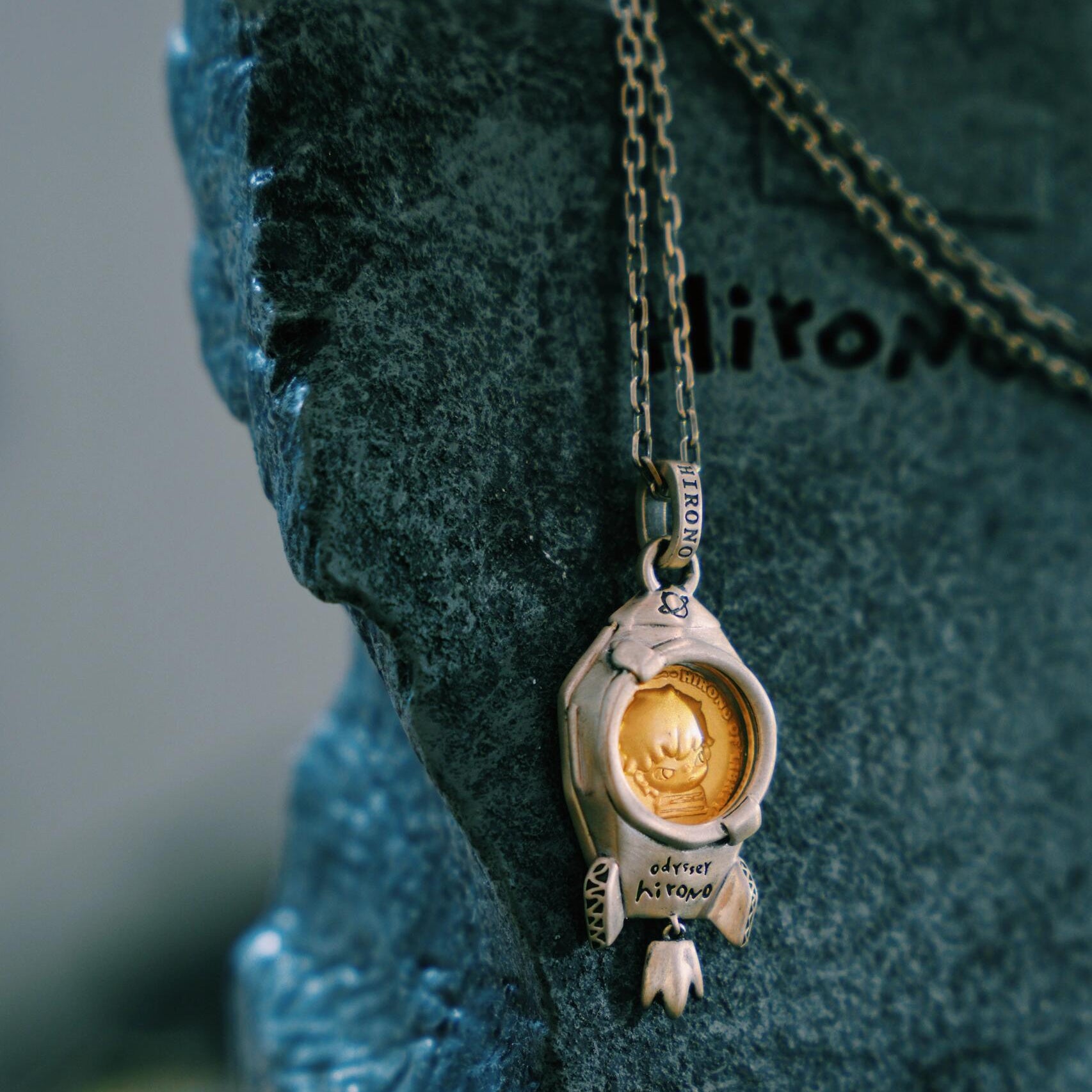 Hirono Rocket 925 Silver Vintage Necklace