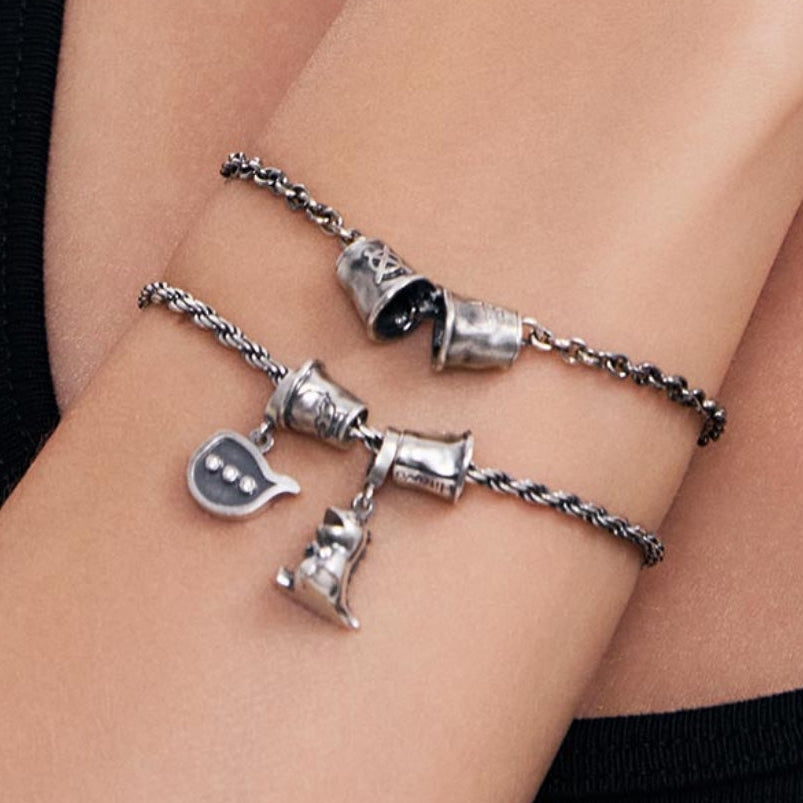 Hirono Dino Vintage Silver Bracelet