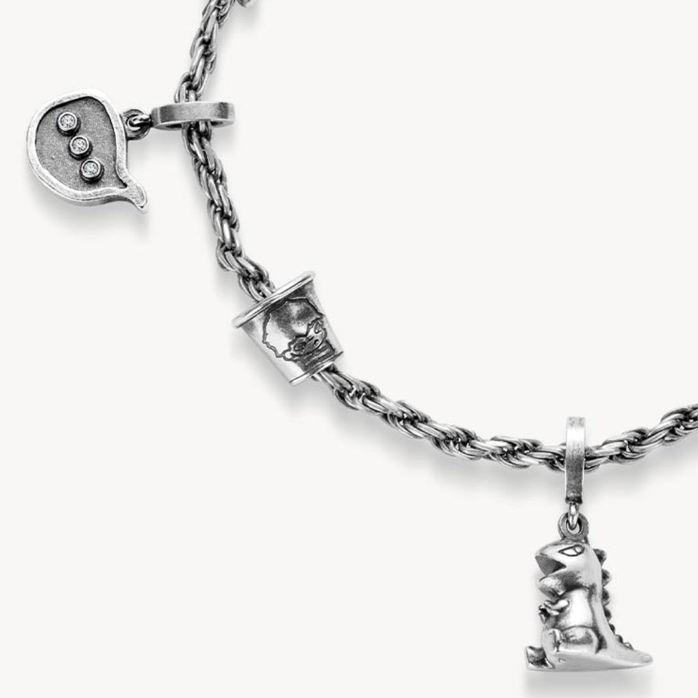 Hirono Dino Vintage Silver Bracelet
