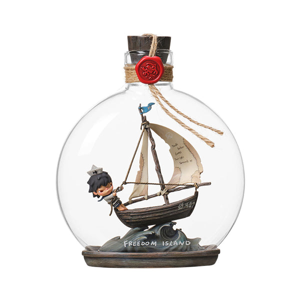 POP MART Hirono Freedom Island Drift Bottle Ornament
