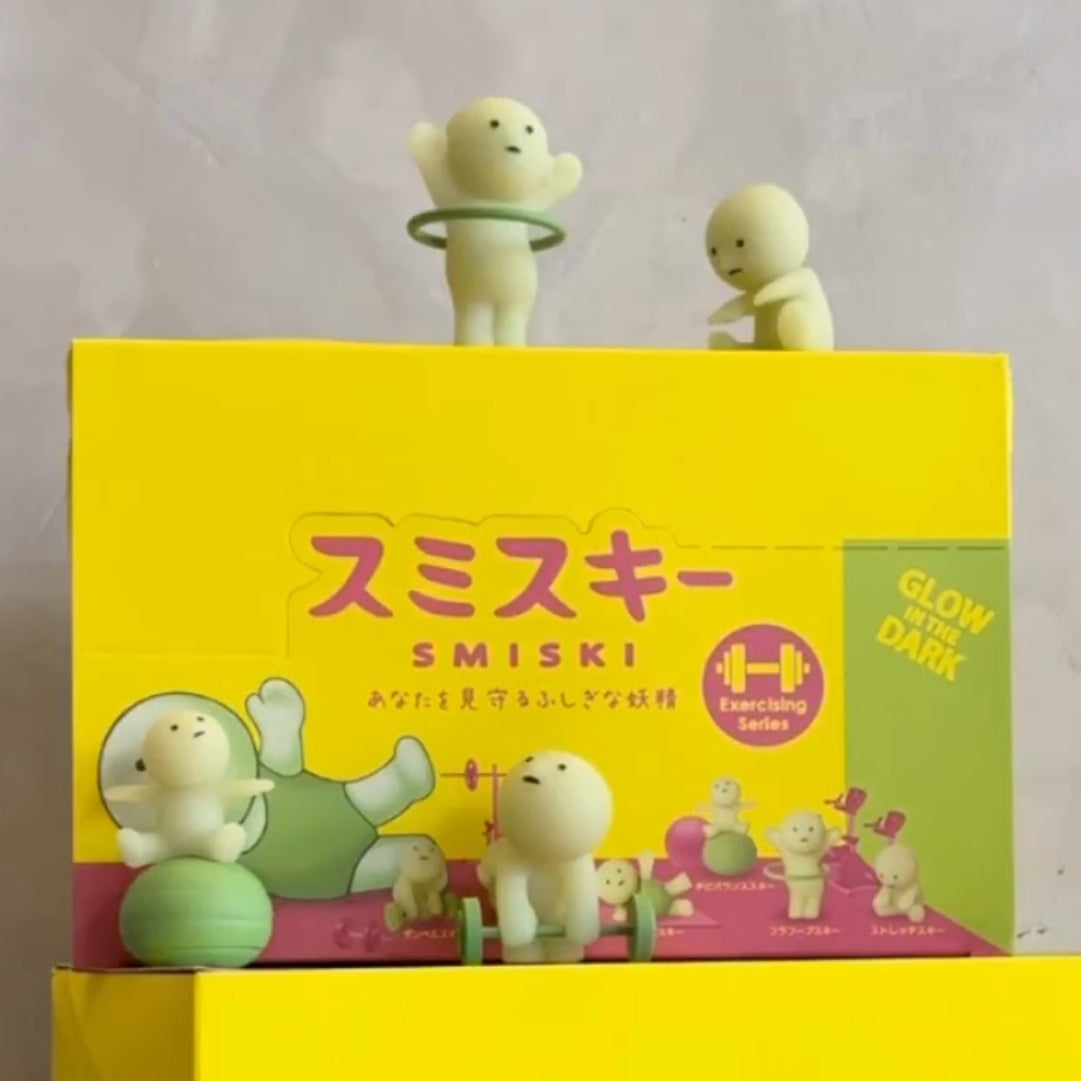 Smiski Glow in the Dark Excersing Series