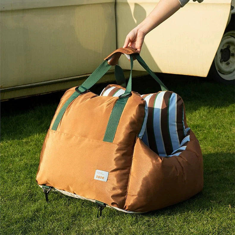 Striped Car Seat Pet Bed