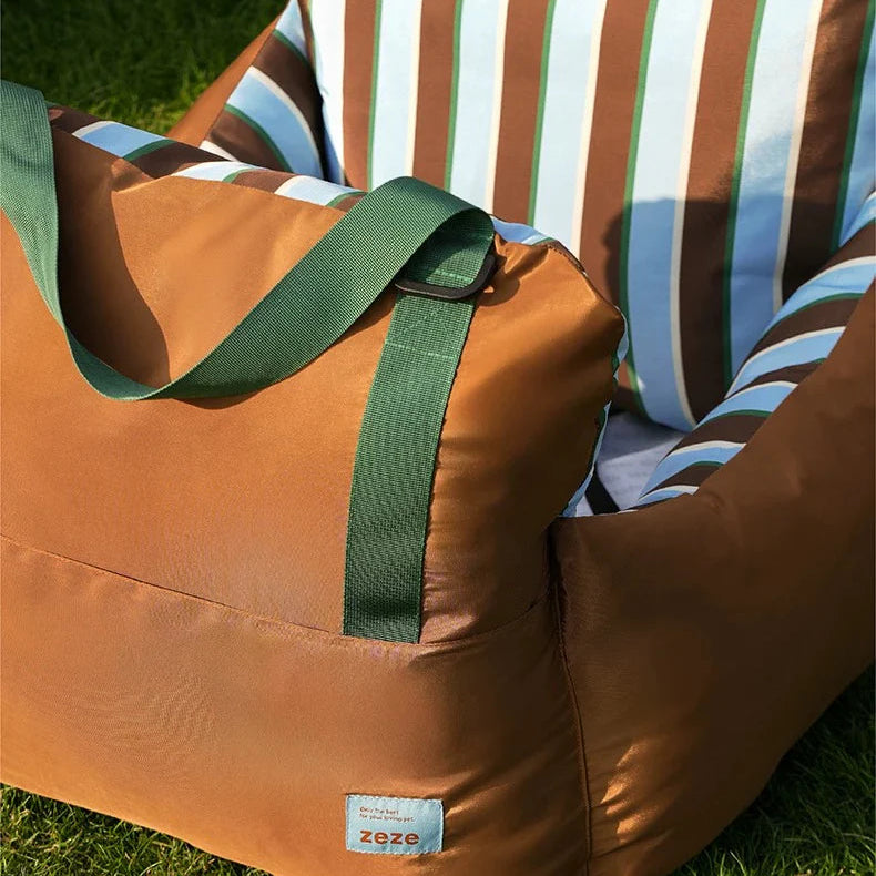 Striped Car Seat Pet Bed
