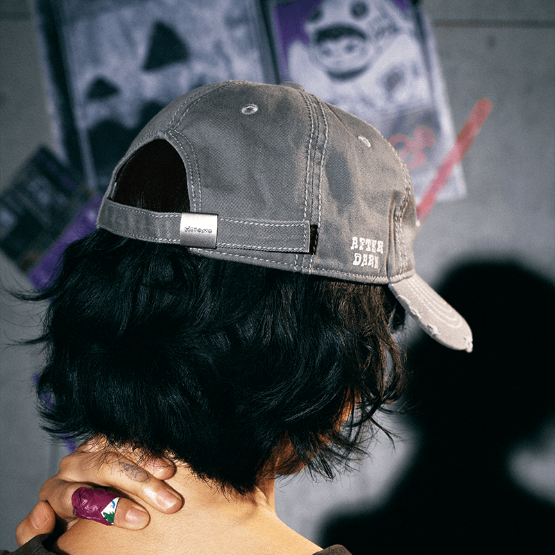 HIRONO After Dark Bat Washed Cotton Cap