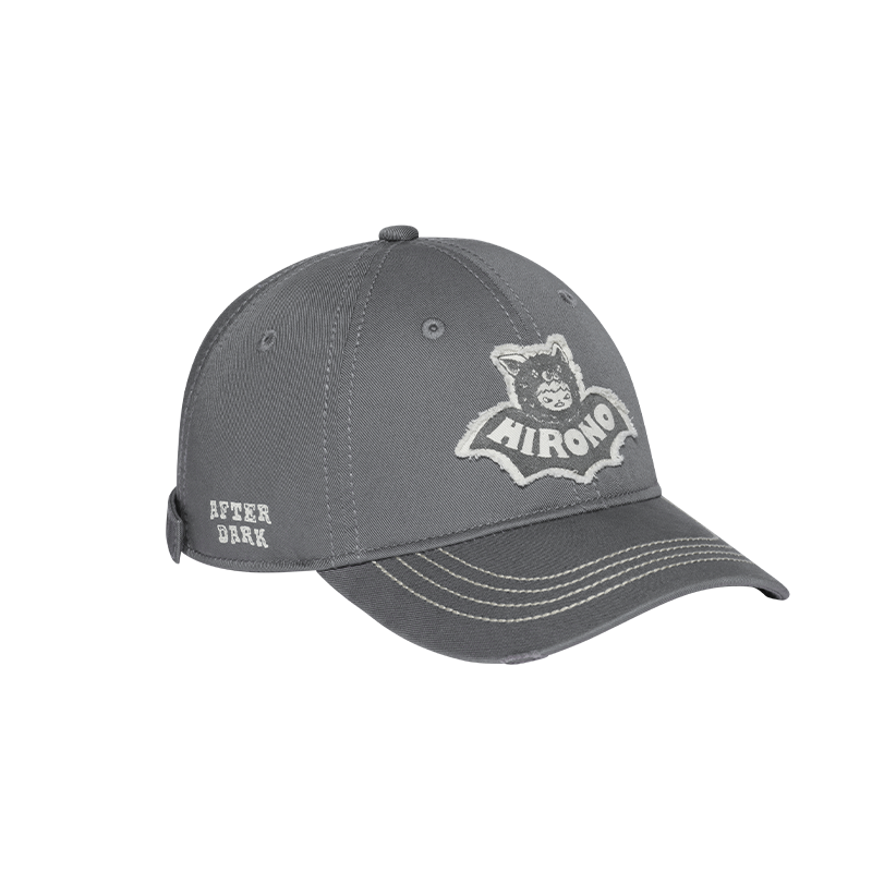 HIRONO After Dark Bat Washed Cotton Cap