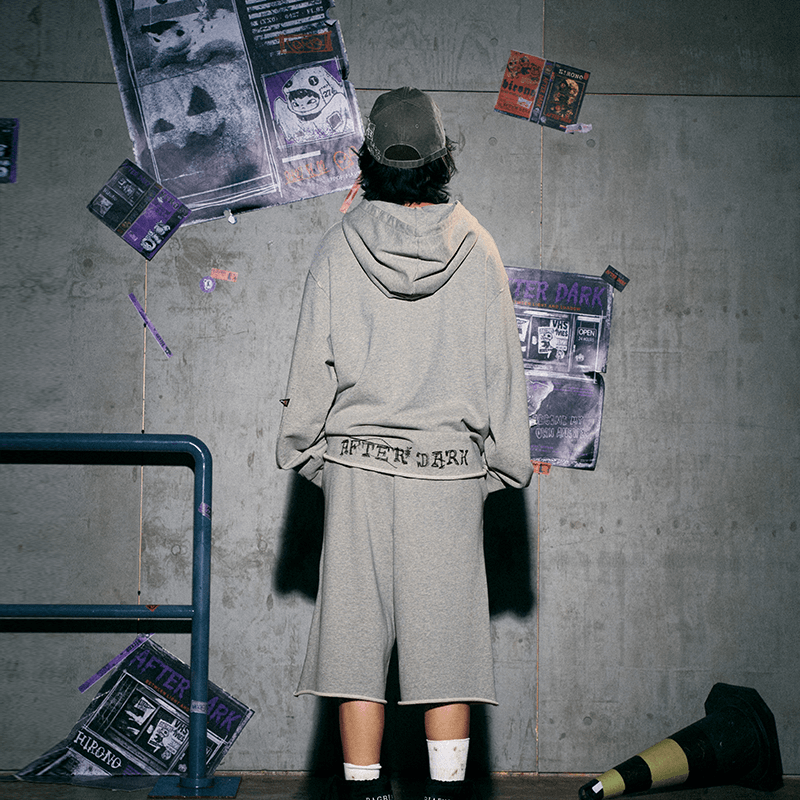 HIRONO After Dark Bat Washed Hoodie
