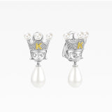ProtectivePackaging-Royal Molly Lace Birth Princess Clip-On Earrings