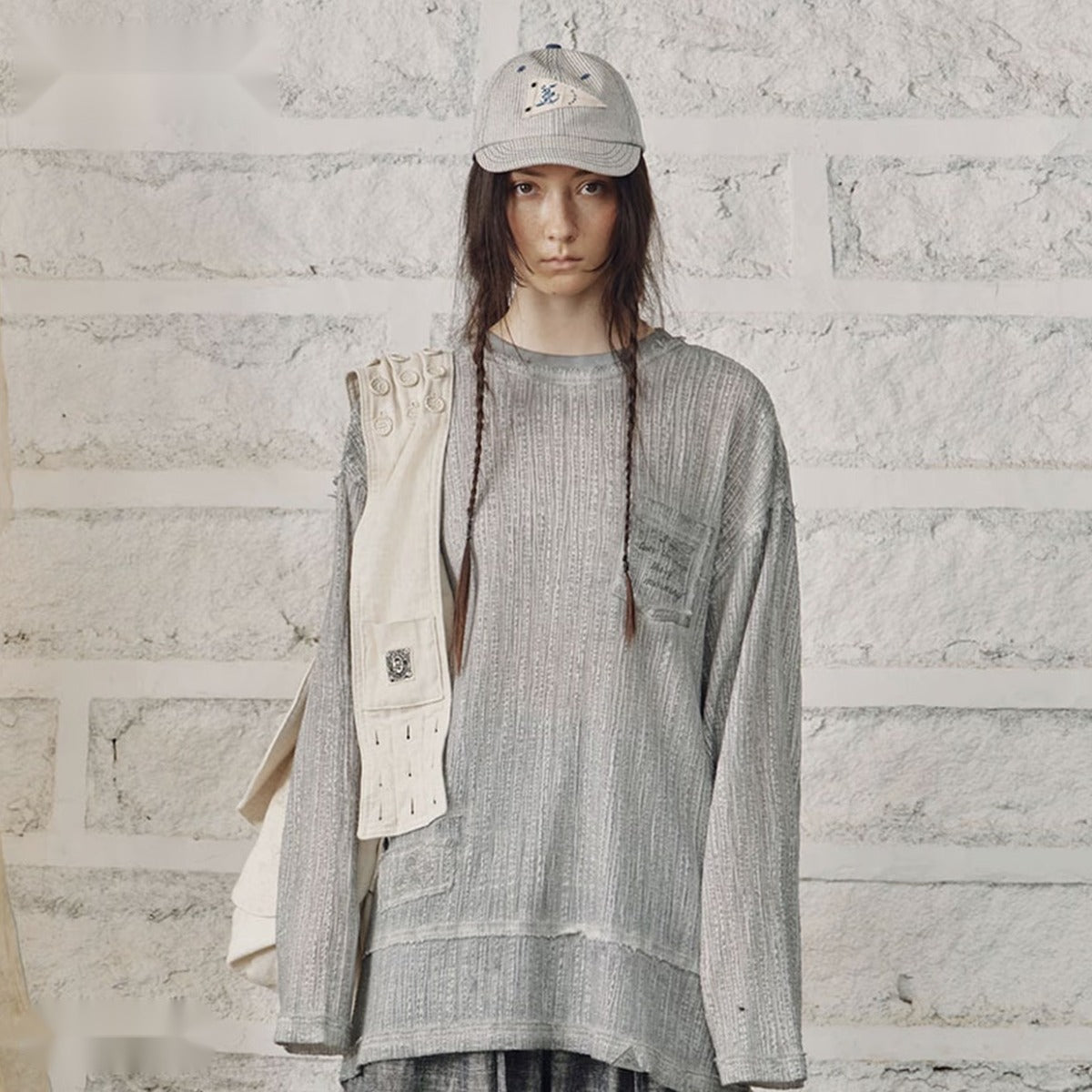 Hirono Living Wild “Song of the Sea” Navigation Patch Long-Sleeve Top