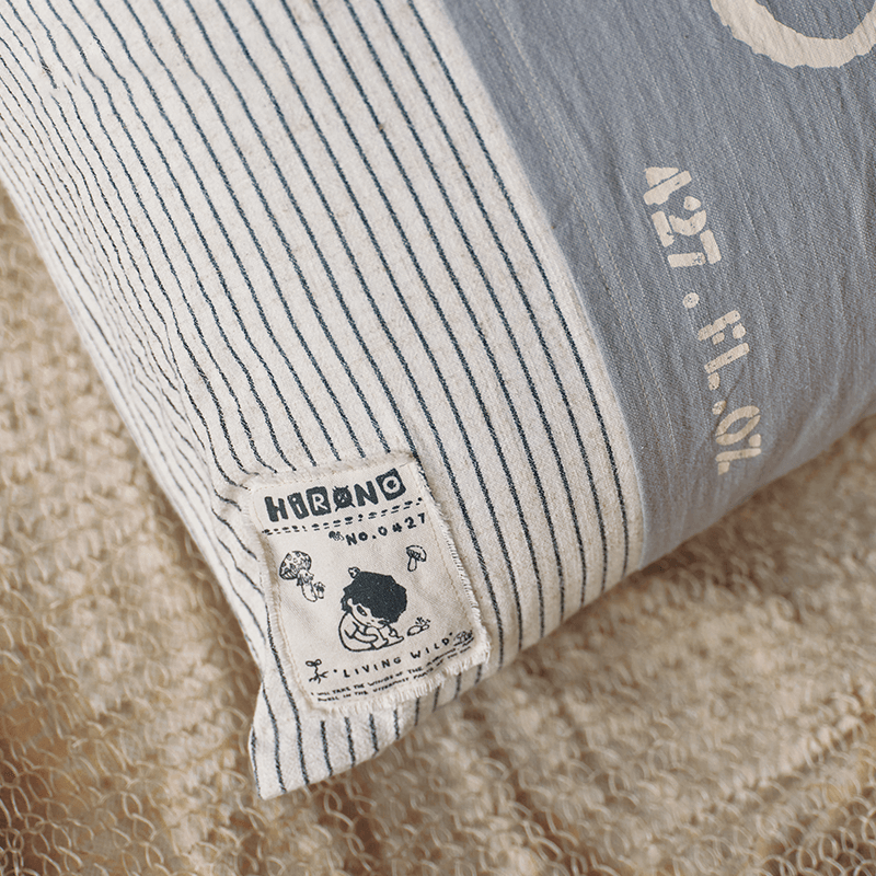 HIRONO Living Wild Embroidered Patch Cushion