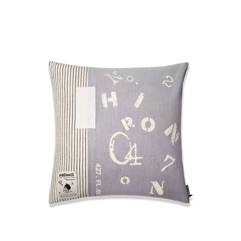 HIRONO Living Wild Embroidered Patch Cushion