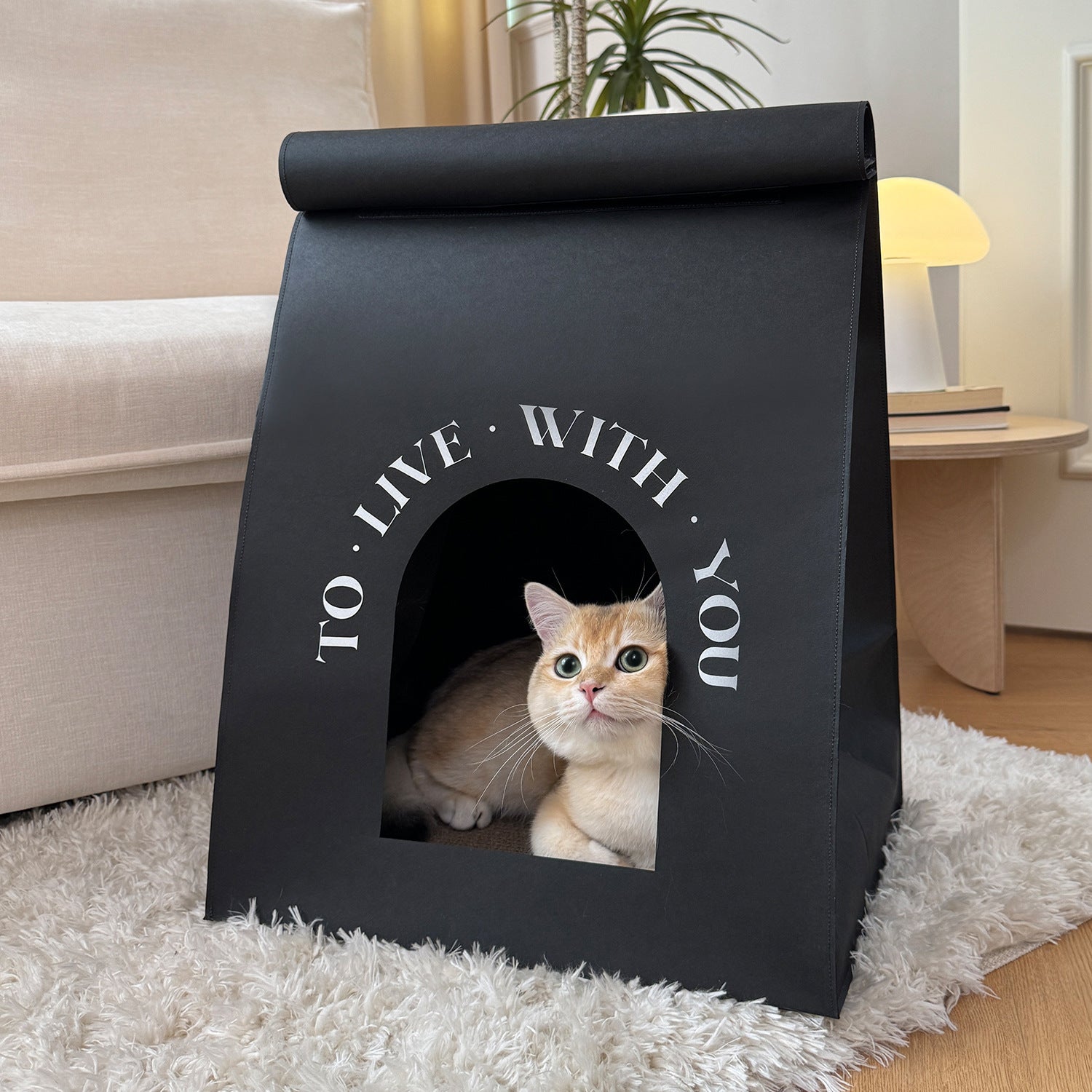 Eco-Friendly Kraft Paper Cat House – ri-son - Main Image