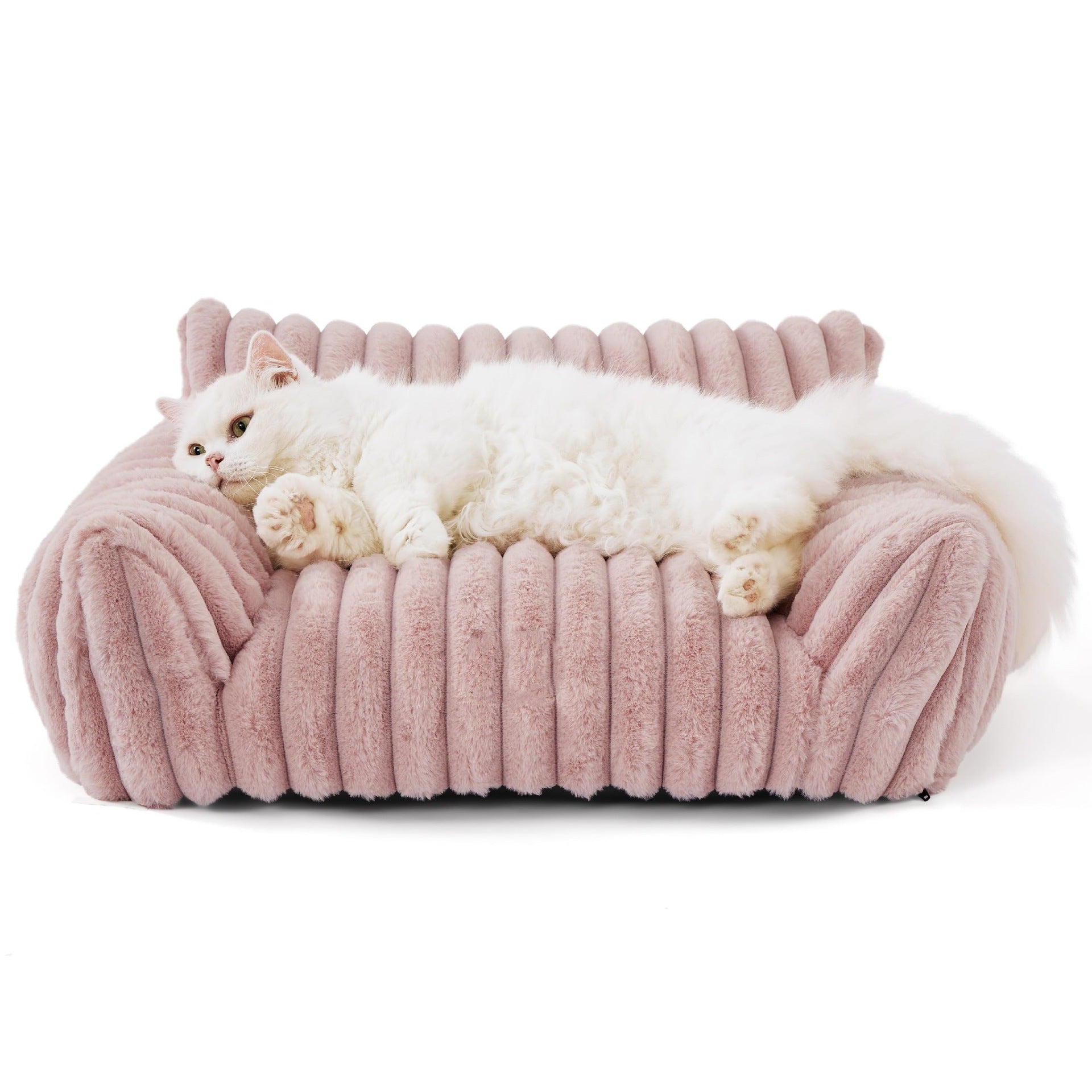 Fluffy Cat Sofa with Premium Soft Corduroy Fleece