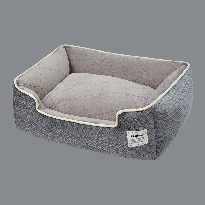 Ultra-Soft Brushed Microfiber Washable Cat & Dog Bed with Non-Slip Base