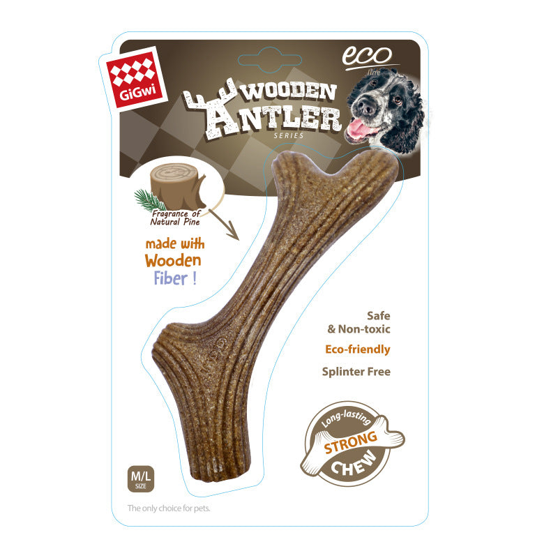 GiGwi Wooden Antler Dog Chew Toys for all breeds