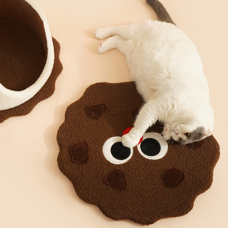 Chocolate - Filled Biscuit - Inspired Cat Bed