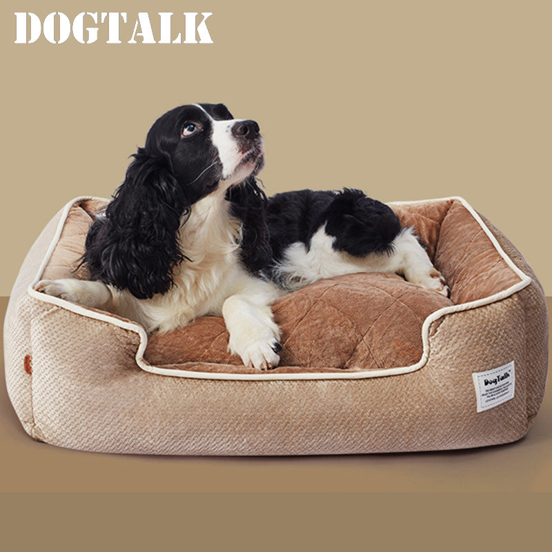 Ultra-Soft Brushed Microfiber Washable Cat & Dog Bed with Non-Slip Base