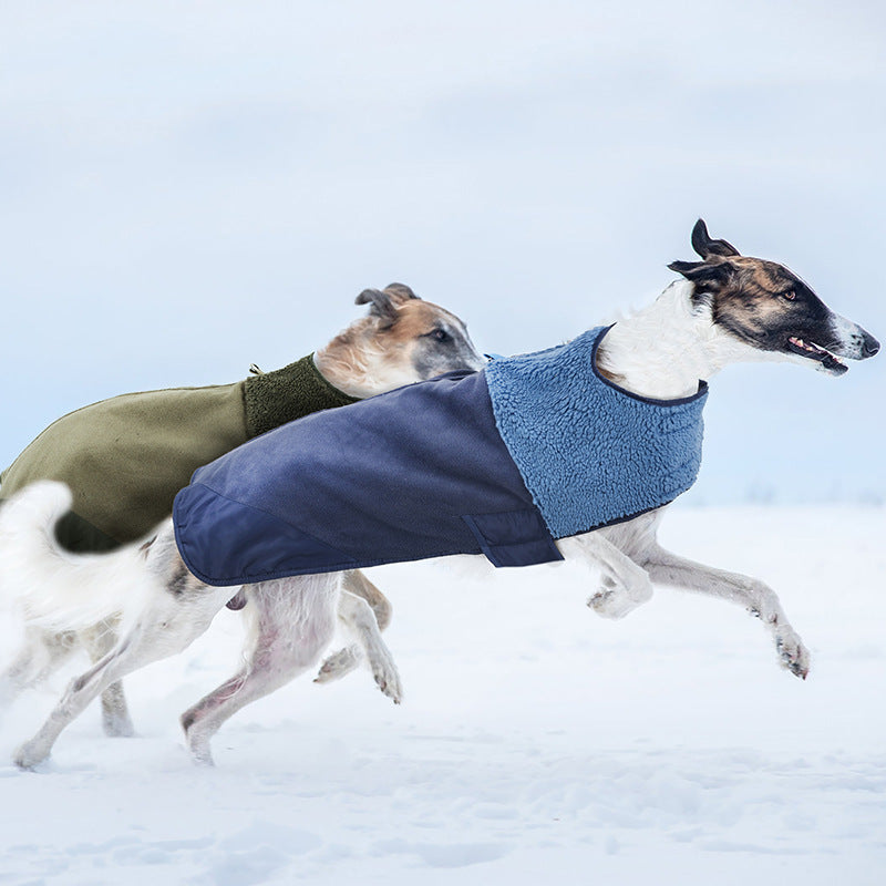 Double - Sided Lamb - Wool Jacket For Dogs Winter