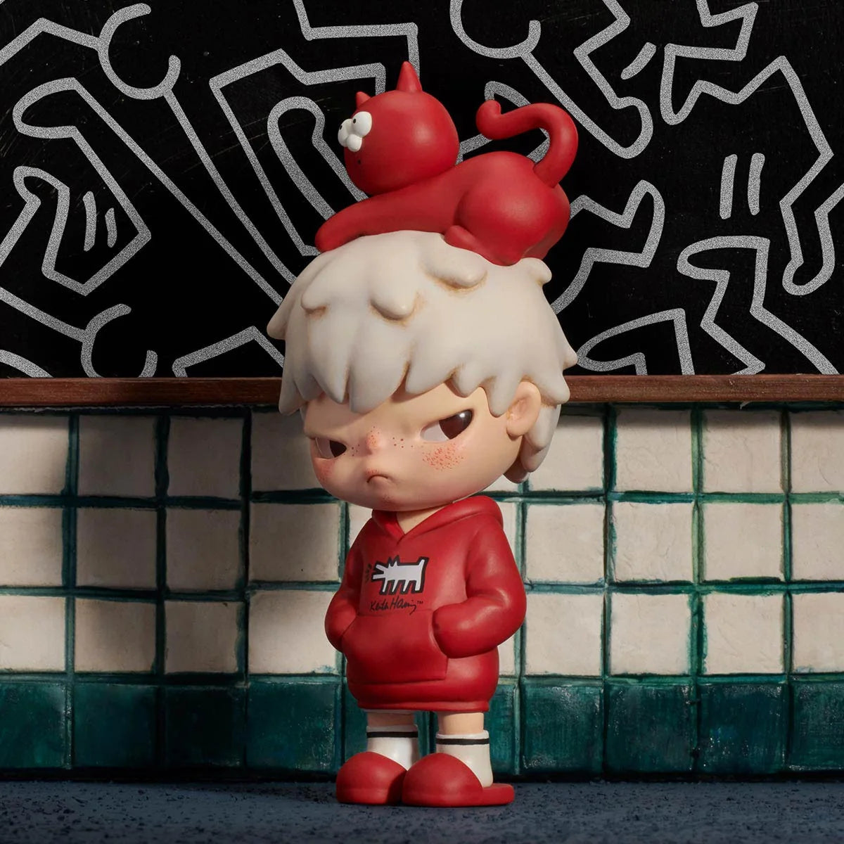 POP MART HIRONO x Keith Haring Art Figure Hanging Card