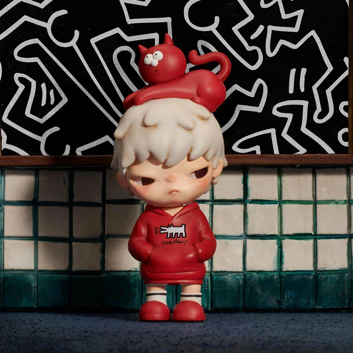 POP MART HIRONO x Keith Haring Art Figure Hanging Card