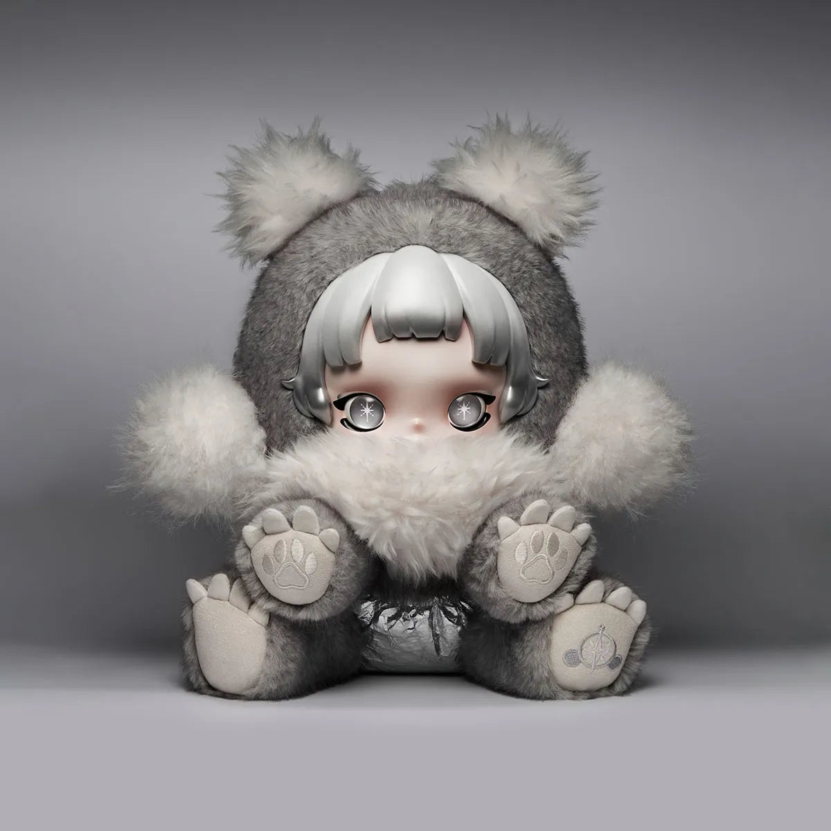 POP MART θ SKULLPANDA Punk Panda Plush Doll