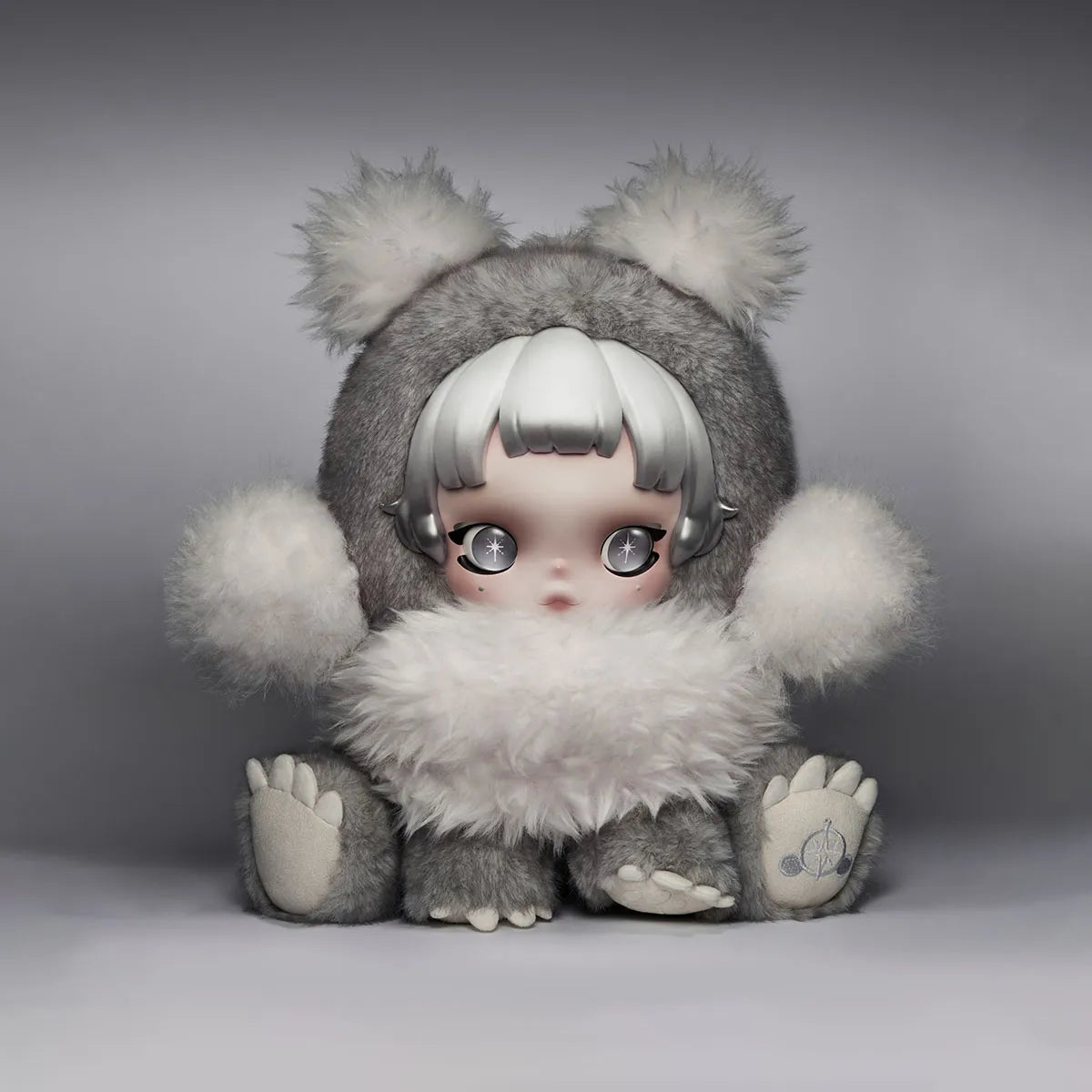 POP MART θ SKULLPANDA Punk Panda Plush Doll