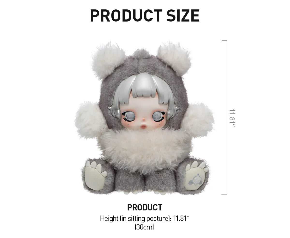 POP MART θ SKULLPANDA Punk Panda Plush Doll