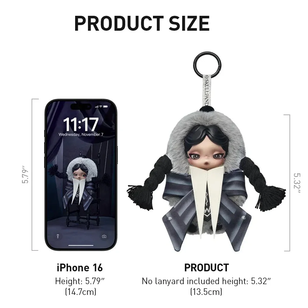 SKULLPANDA × Wednesday Plush (Nevermore Academy Uniform Version)