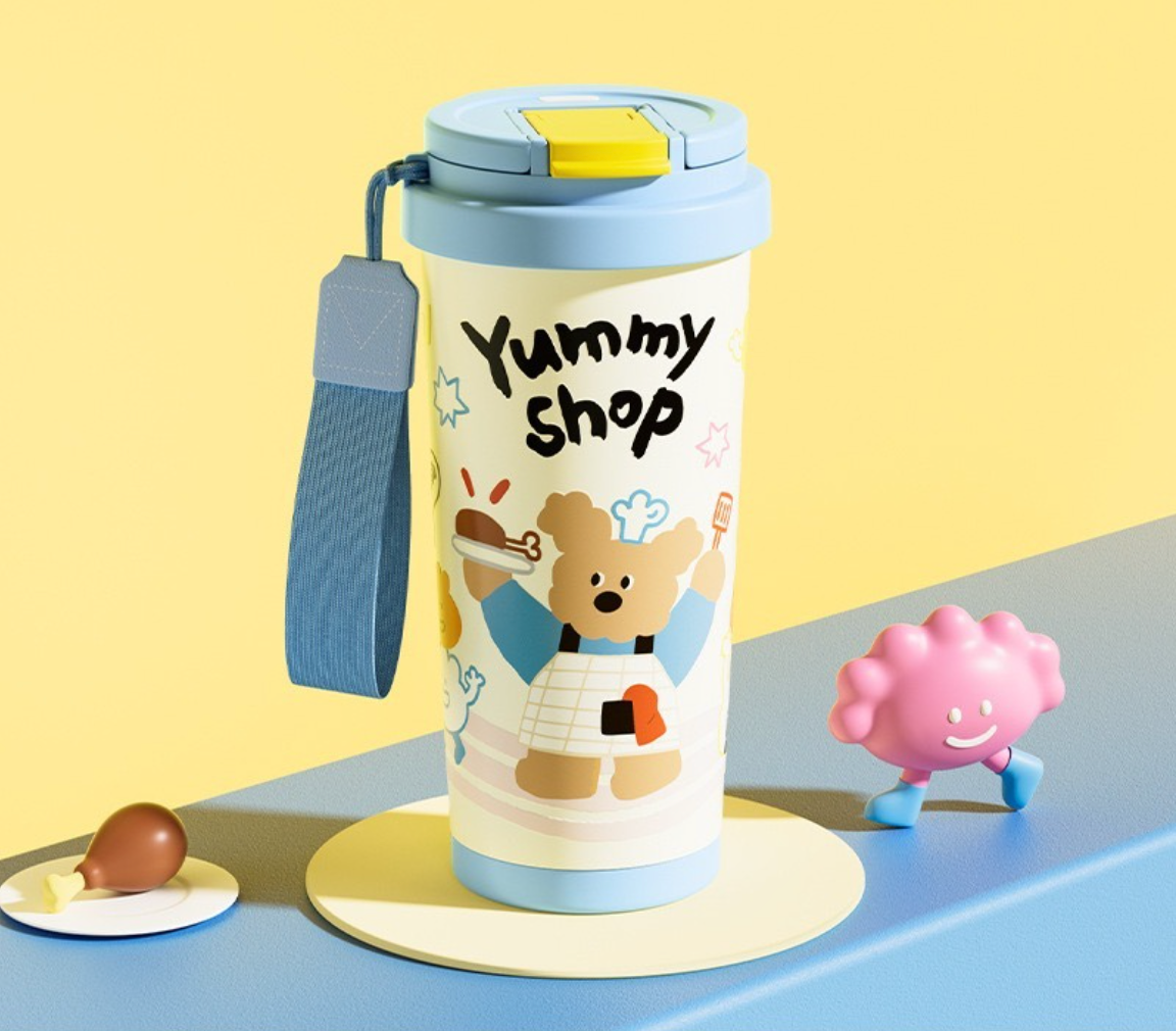 Animal Party 17 OZ Ceramic-Lined Insulated Mug