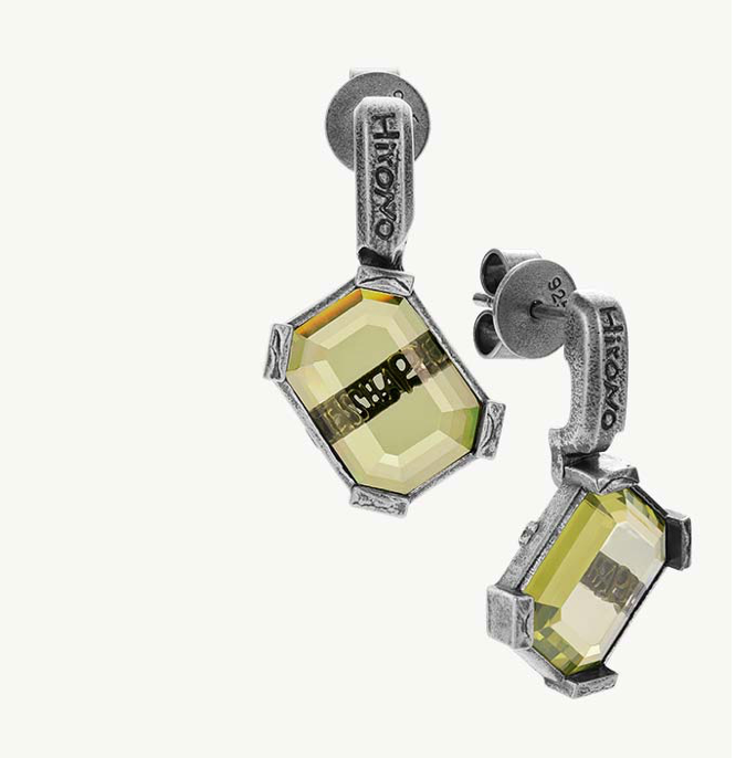 Hirono Olive Green 925 Silver Necklace