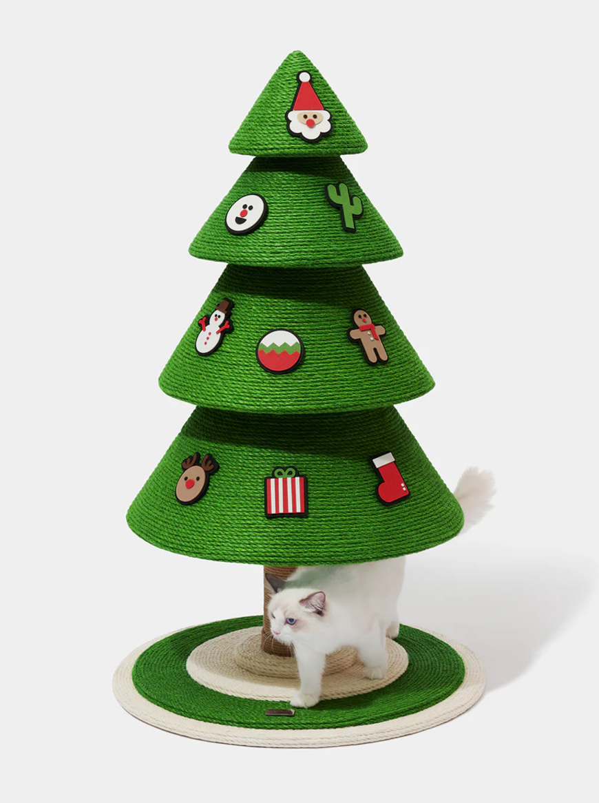 Christmas Pine Cat Tree & Scratcher by Vetreska