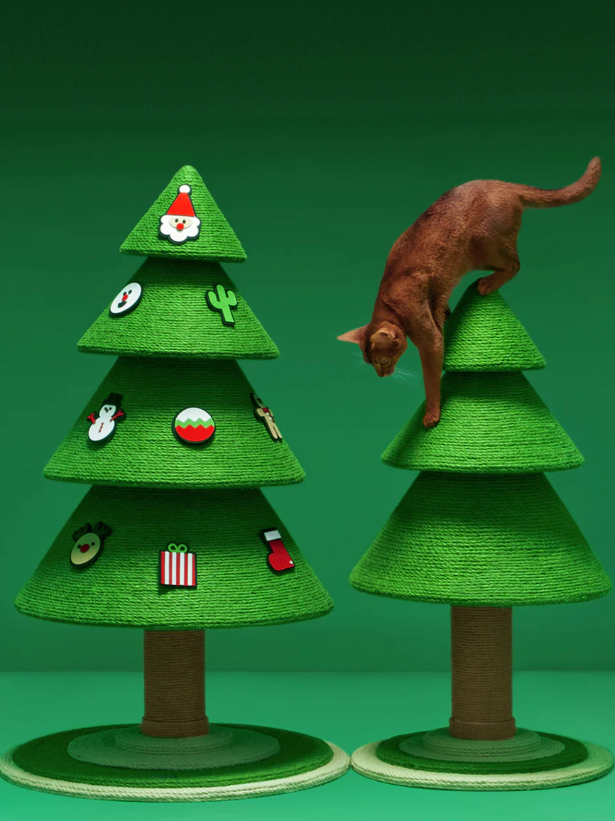 Christmas Pine Cat Tree & Scratcher by Vetreska