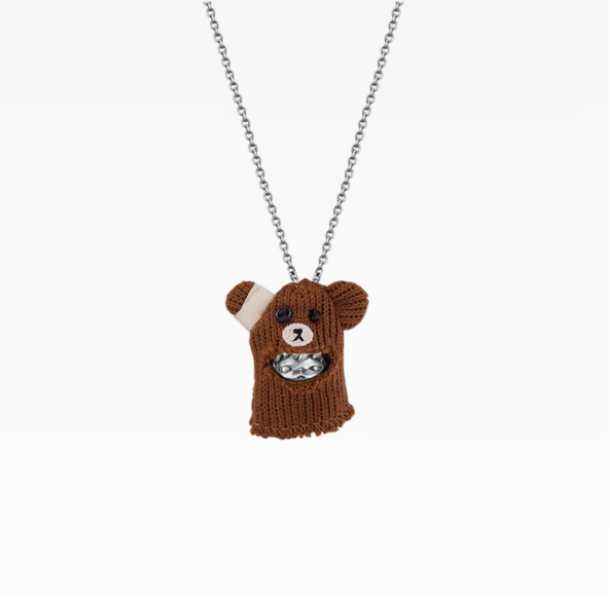 Hirono Stuffed Bear Pendant Necklace